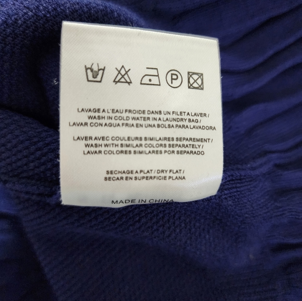 Sandro Blue Knit Short Sleeve Dress - Picture 12 of 12